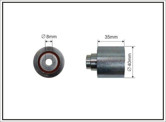 CAFFARO 62-35 Deflection Pulley/Guide Pulley, timing belt