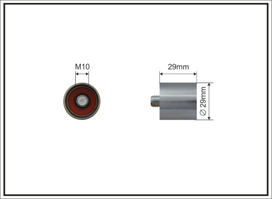 CAFFARO 65-00 Deflection Pulley/Guide Pulley, timing belt