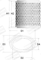 Air Filter CHAMPION W226/606