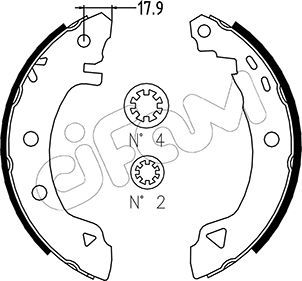 Brake Shoe Set CIFAM 153-001
