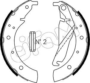 CIFAM 153-012 Brake Shoe Set