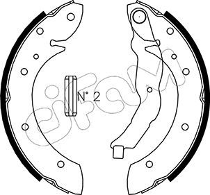 CIFAM 153-015 Brake Shoe Set