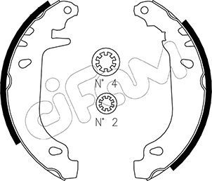 CIFAM 153-022 Brake Shoe Set