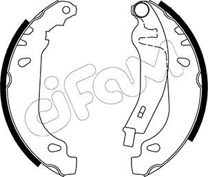 CIFAM 153-022Y Brake Shoe Set