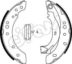 CIFAM 153-025 Brake Shoe Set