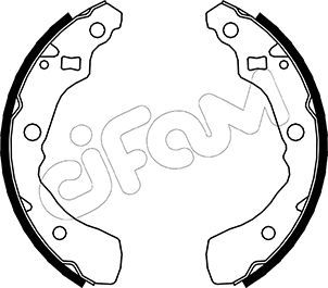 CIFAM 153-041 Brake Shoe Set