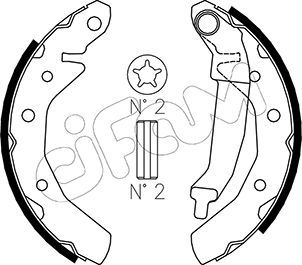 CIFAM 153-047 Brake Shoe Set