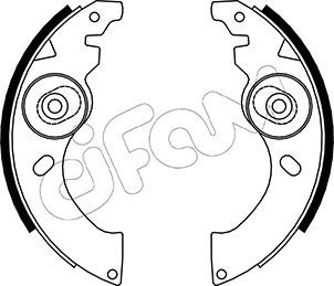 CIFAM 153-054 Brake Shoe Set