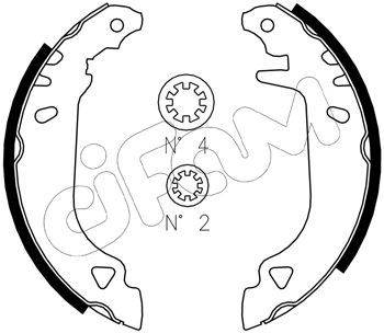 CIFAM 153-066J Brake Shoe Set