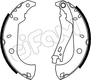 CIFAM 153-067 Brake Shoe Set