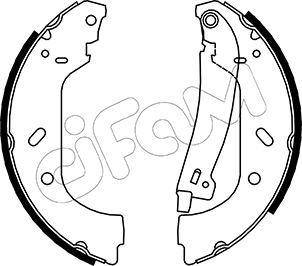 CIFAM 153-074Y Brake Shoe Set