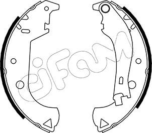 CIFAM 153-081Y Brake Shoe Set