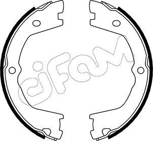 Brake Shoe Set, parking brake CIFAM 153-086