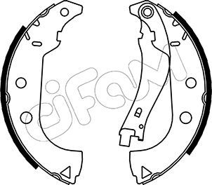 CIFAM 153-087 Brake Shoe Set