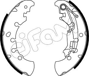 CIFAM 153-091 Brake Shoe Set