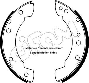 Brake Shoe Set CIFAM 153-102