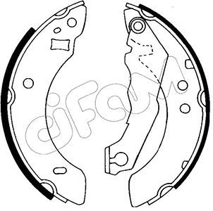 CIFAM 153-113 Brake Shoe Set