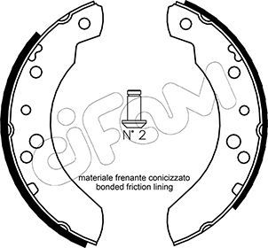 Brake Shoe Set CIFAM 153-115