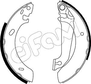 CIFAM 153-120 Brake Shoe Set