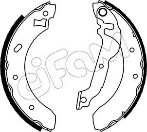 CIFAM 153-121 Brake Shoe Set