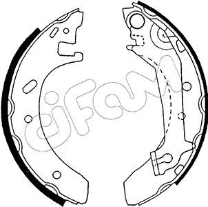 CIFAM 153-124 Brake Shoe Set