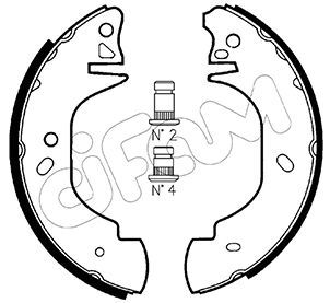 CIFAM 153-126 Brake Shoe Set