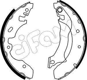 CIFAM 153-130 Brake Shoe Set