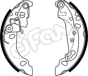CIFAM 153-137 Brake Shoe Set
