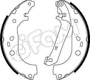CIFAM 153-142 Brake Shoe Set