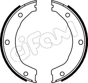 Brake Shoe Set, parking brake CIFAM 153-145