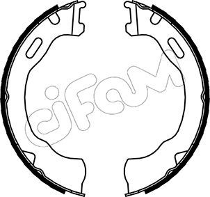 Brake Shoe Set, parking brake CIFAM 153-147
