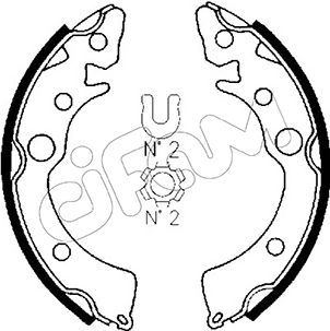 Brake Shoe Set CIFAM 153-150