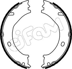 Brake Shoe Set, parking brake CIFAM 153-163