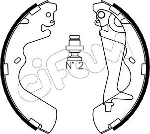 CIFAM 153-173 Brake Shoe Set