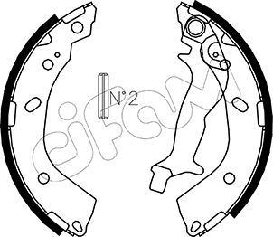 CIFAM 153-178 Brake Shoe Set