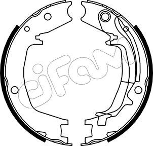 CIFAM 153-179Y Brake Shoe Set, parking brake