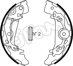 CIFAM 153-181 Brake Shoe Set
