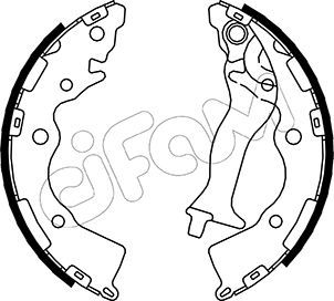 Brake Shoe Set CIFAM 153-182