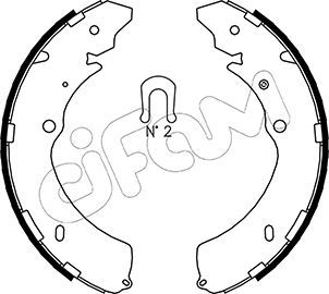 CIFAM 153-193 Brake Shoe Set