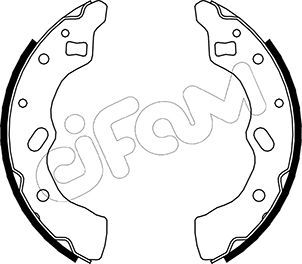 Brake Shoe Set CIFAM 153-211