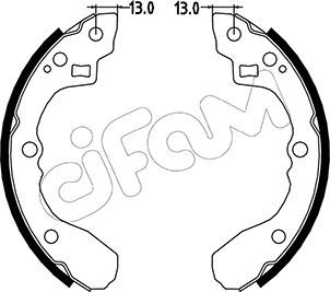 CIFAM 153-213 Brake Shoe Set