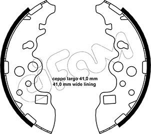 CIFAM 153-222 Brake Shoe Set