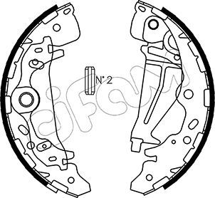 CIFAM 153-226 Brake Shoe Set