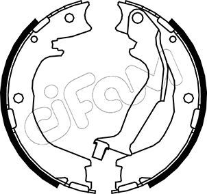 CIFAM 153-231 Brake Shoe Set, parking brake