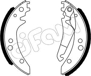 Brake Shoe Set CIFAM 153-238