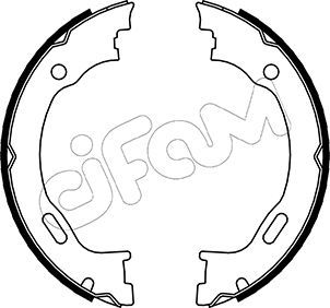 CIFAM 153-242 Brake Shoe Set, parking brake