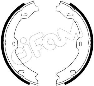 CIFAM 153-247 Brake Shoe Set, parking brake
