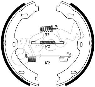 CIFAM 153-247K Brake Shoe Set, parking brake