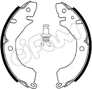 Brake Shoe Set CIFAM 153-253
