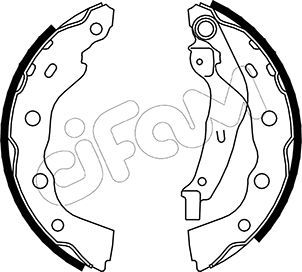 CIFAM 153-259 Brake Shoe Set